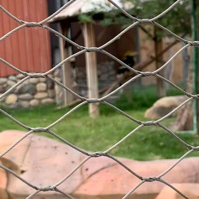 Griglia di corda in acciaio inossidabile flessibile reticola anti-caduta per recinzione di gabbia zoologica scalinata balcone