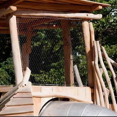 Rete di sicurezza anticaduta in maglia di fune in acciaio inossidabile ad alto impatto per cortile