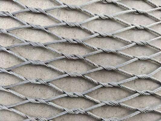 Anticorrosione non arrugginente rete di filo aviario rete di corda in acciaio all'altezza personalizzata ideale per un aviario sicuro e un recinto per uccelli