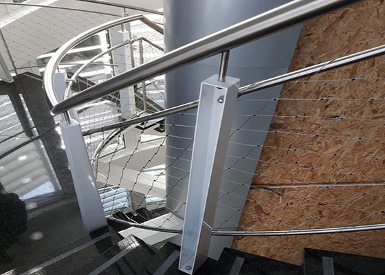 Cavo metallico Mesh For Stairway di architettura 2.0mm del puntale