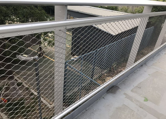 Maglia tessuta a mano del cavo della balaustra di Steel 1.2mm della barriera di sicurezza