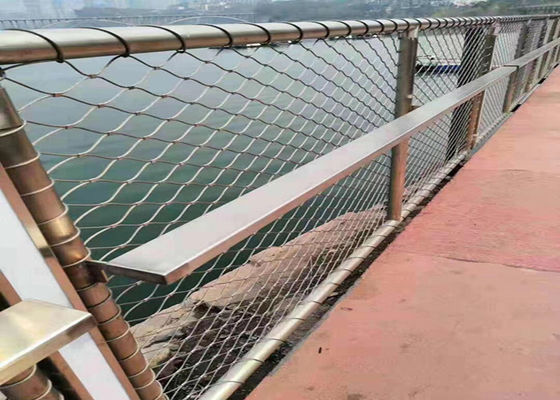 Acciaio inossidabile 7x19 Ferruled Cable Mesh per balustrade infill