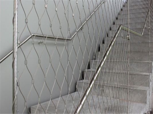 Corda annodata architettonica ad alta resistenza Mesh For Stair And Bridge di acciaio inossidabile