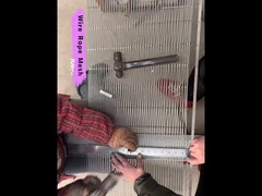 Rete metallica in fune con terminali