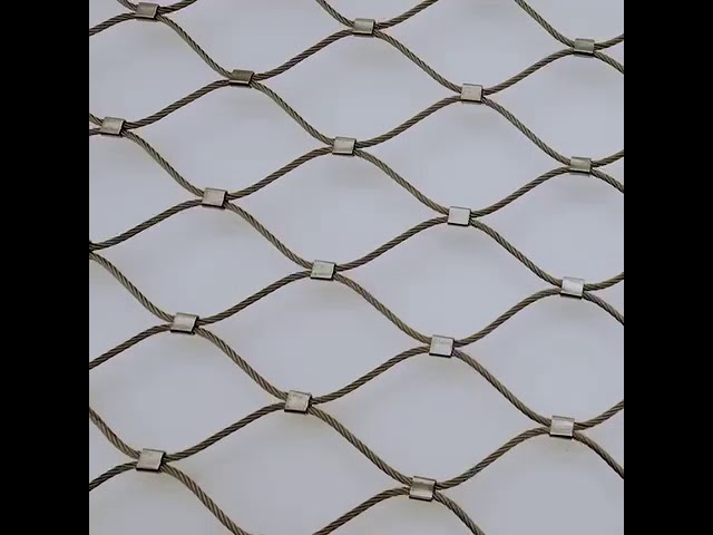 zoo Mesh Non Rusting Ferrule Rope Mesh Customizable di acciaio inossidabile di 2.5Mm