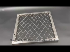 Come si presenta la rete in fune di acciaio inox per scale