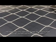 Rete in corda con fibbia in acciaio inox con telaio