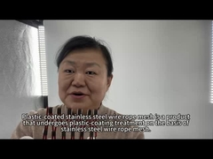 Recinzione in rete metallica di tipo annodato SS316 per funi metalliche da 1,2 mm a 4,0 mm