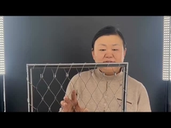 rete di corda in acciaio inossidabile con telaio di fissaggio