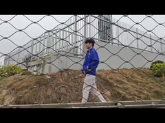 Rete di corda antincaduta per il corrimano di protezione del ponte