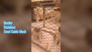 Rete di cavi in ​​acciaio inossidabile con bordo