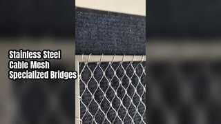 Rete di cavi in ​​acciaio inossidabile specializzata per ponti